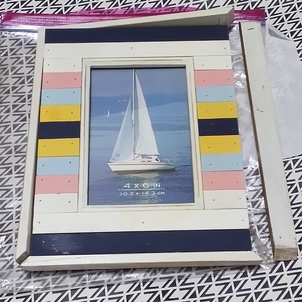 Striped Multicolor Photo Frame